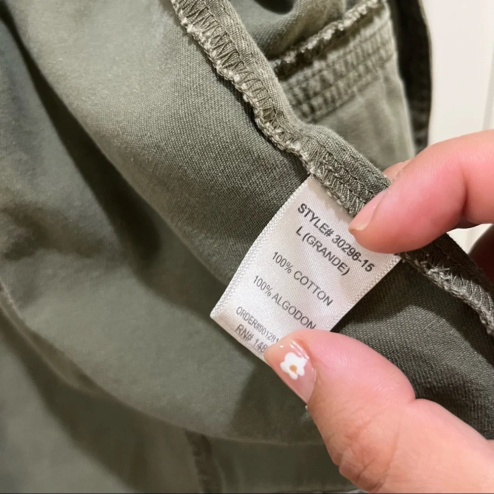 Bajee Collection Green Utility Jacket Large - Picture 6 of 9